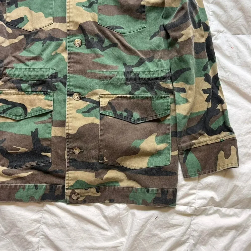 bycorpus green brown‎ camo jacket sz M urban outfitters military grunge y2k